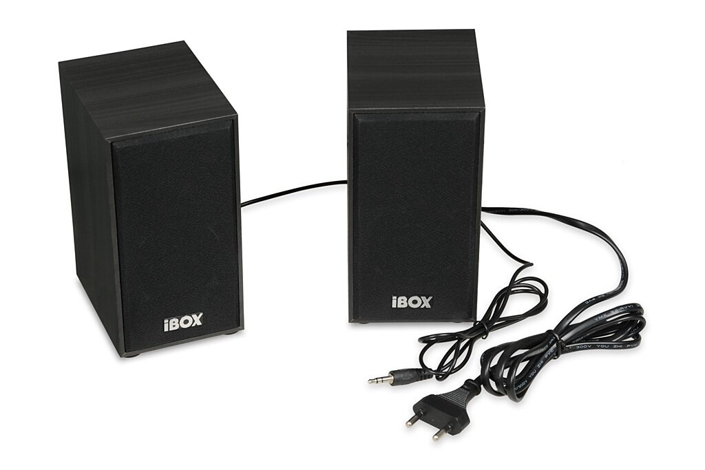 Głośniki I-BOX 2.0 IGLSP1 czarne z wtyczkami do komputera i sieci