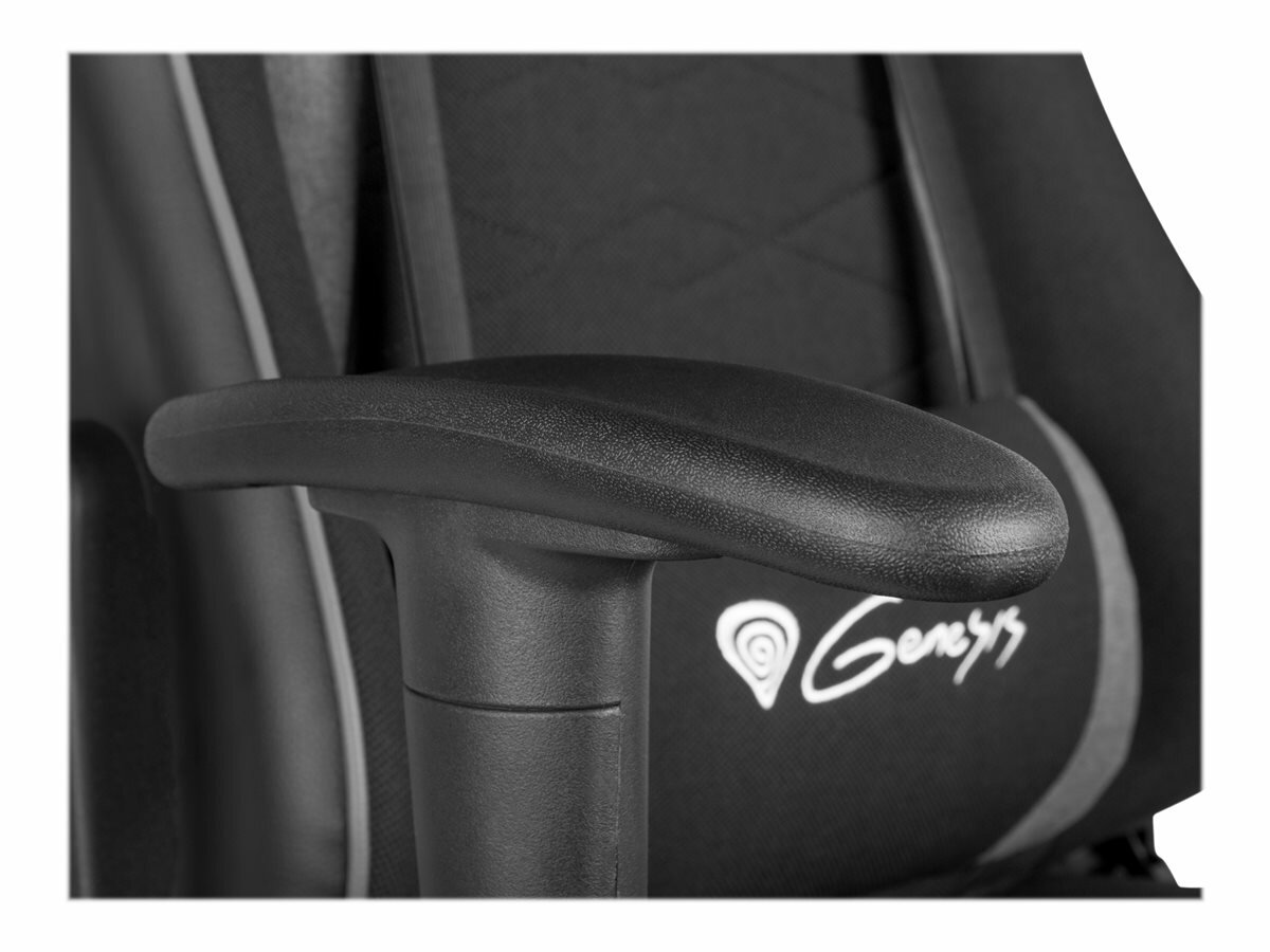 Krzesło gamingowe Genesis Nitro 440 czarno-szare poduszka lędźwiowa