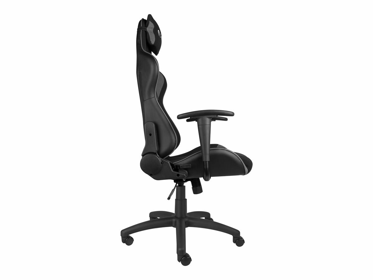 Krzesło gamingowe Genesis Nitro 440 czarno-szare widok z boku