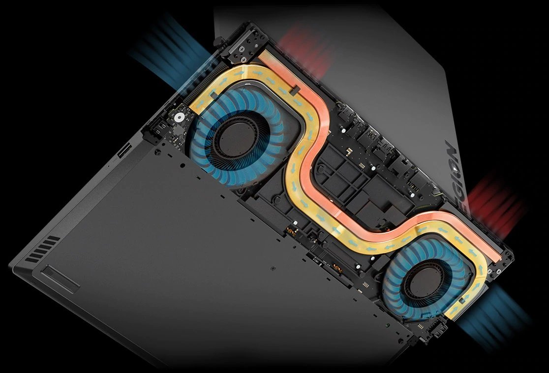 Notebook Lenovo Legion Y730-15ICH czarny 81HD0035PB. Pełna moc bez przegrzewania się sprzętu.