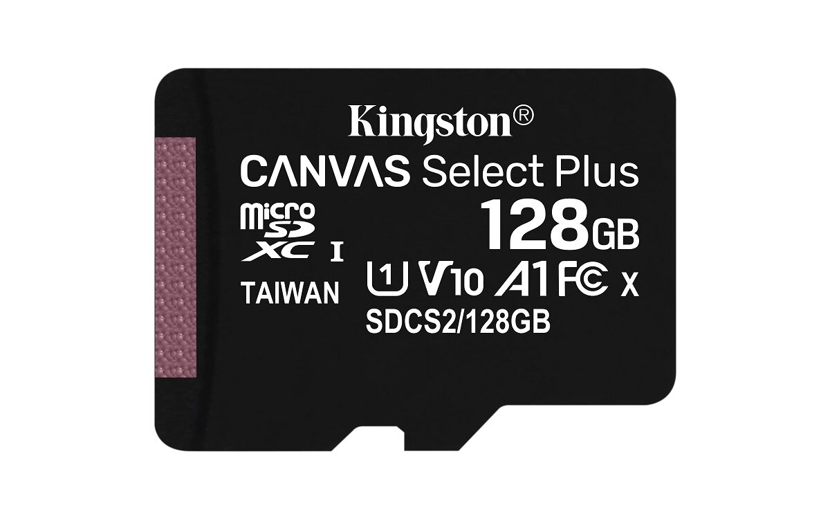 Karta pamięci Kingston micSDXC Canvas SelectPlus 128GB od frontu