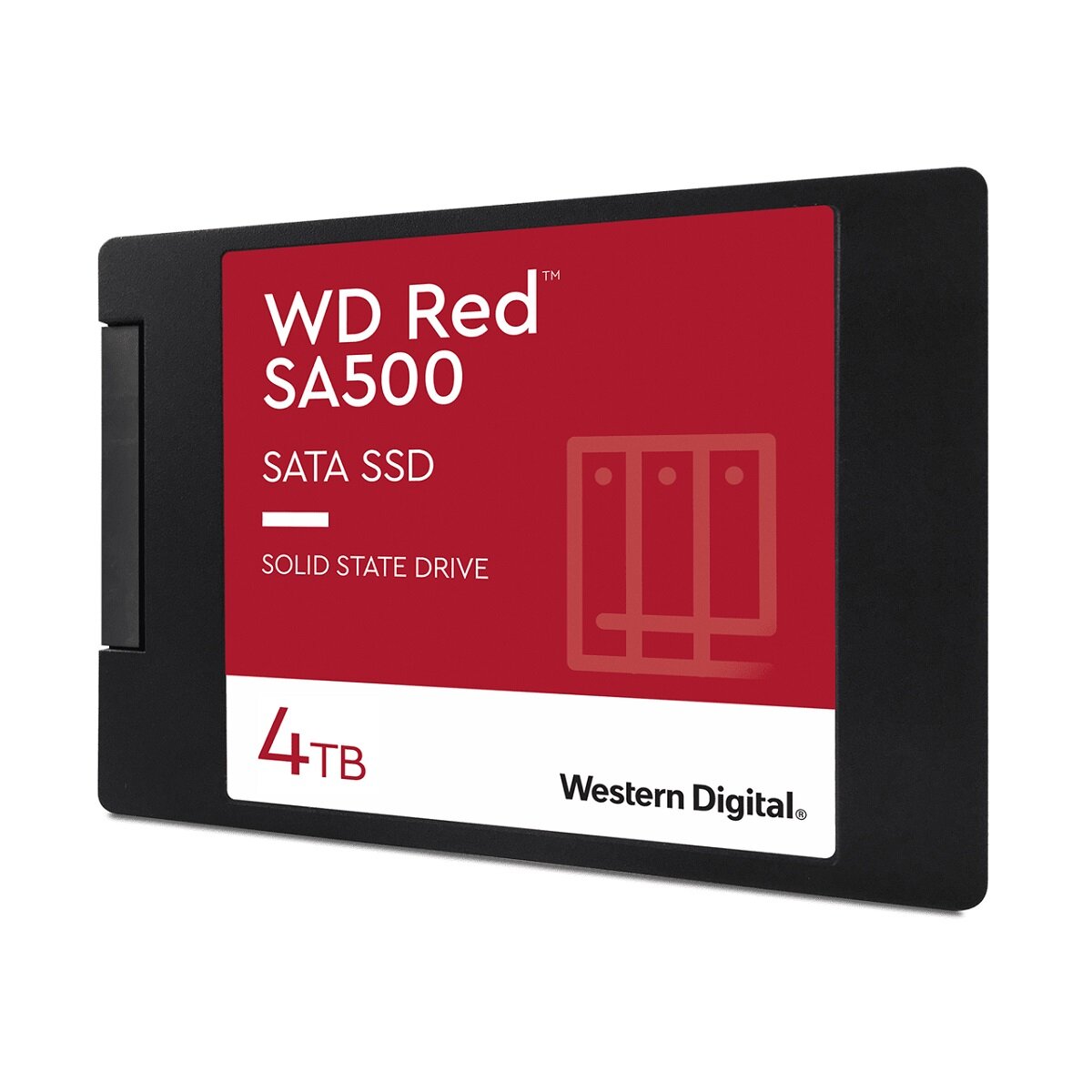 Dysk SSD WD Red SA500 4TB WDS400T1R0A widok z boku