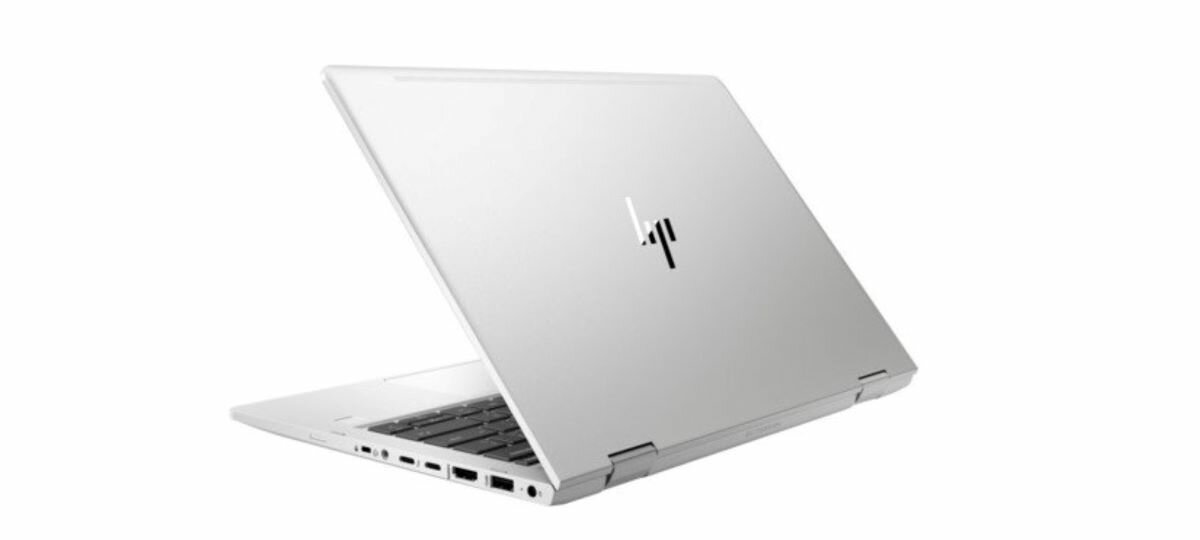 Laptop HP EliteBook x360 7KN35EA tył widok na obudowę po skosie