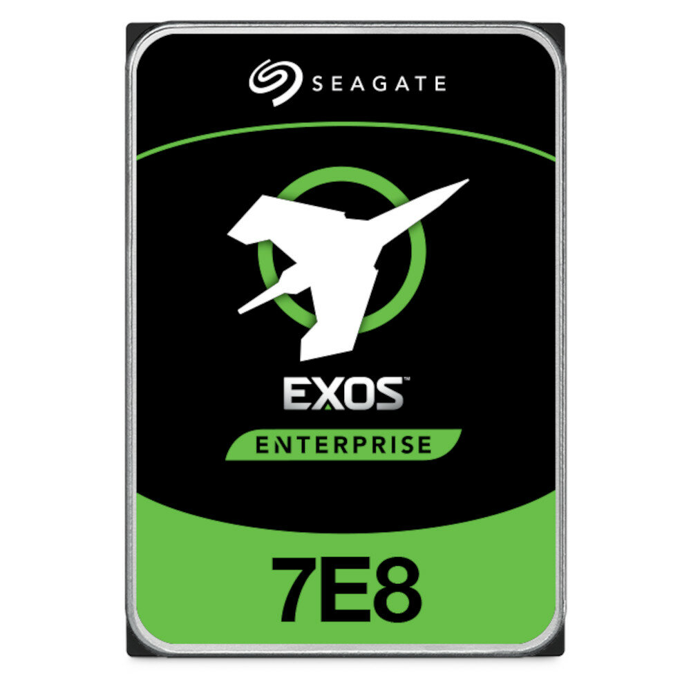 Dysk HDD Seagate EXOS 7E8 8TB 3,5' widok na dysk od frontu