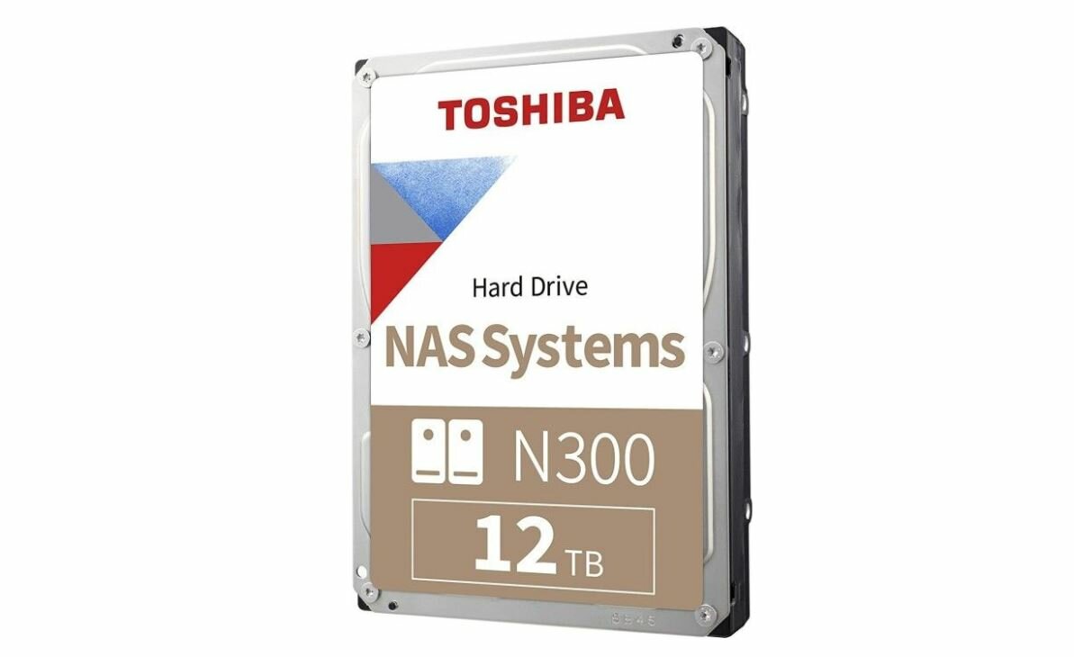 Dysk Toshiba NAS N300 12TB HDWG21CEZSTAprzód pod kątem