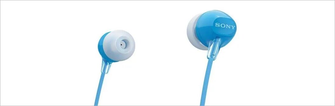  Słuchawki douszne SONY WIC300L.CE7 Entry BT in-ear zbliżenie na słuchawki 
