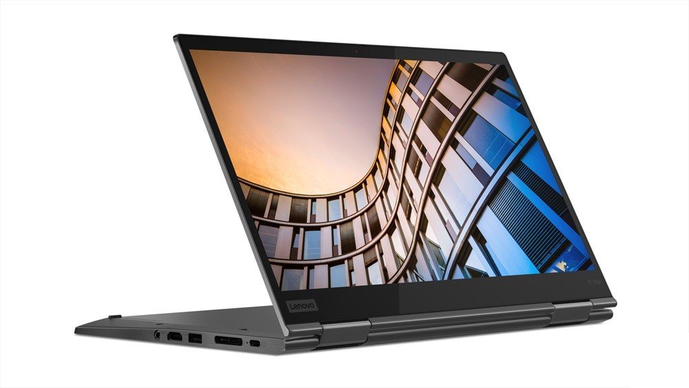 Laptop Lenovo ThinkPad X1 Yoga widok na front - rozłożony