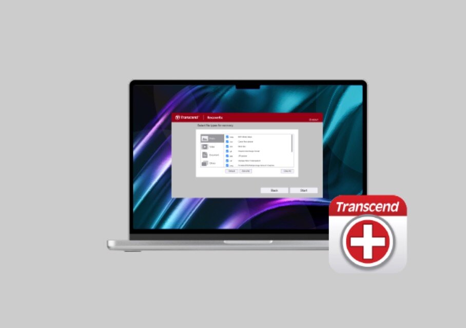Karta pamięci Transcend JetDrive Lite 128 GB laptop widoczny frontem