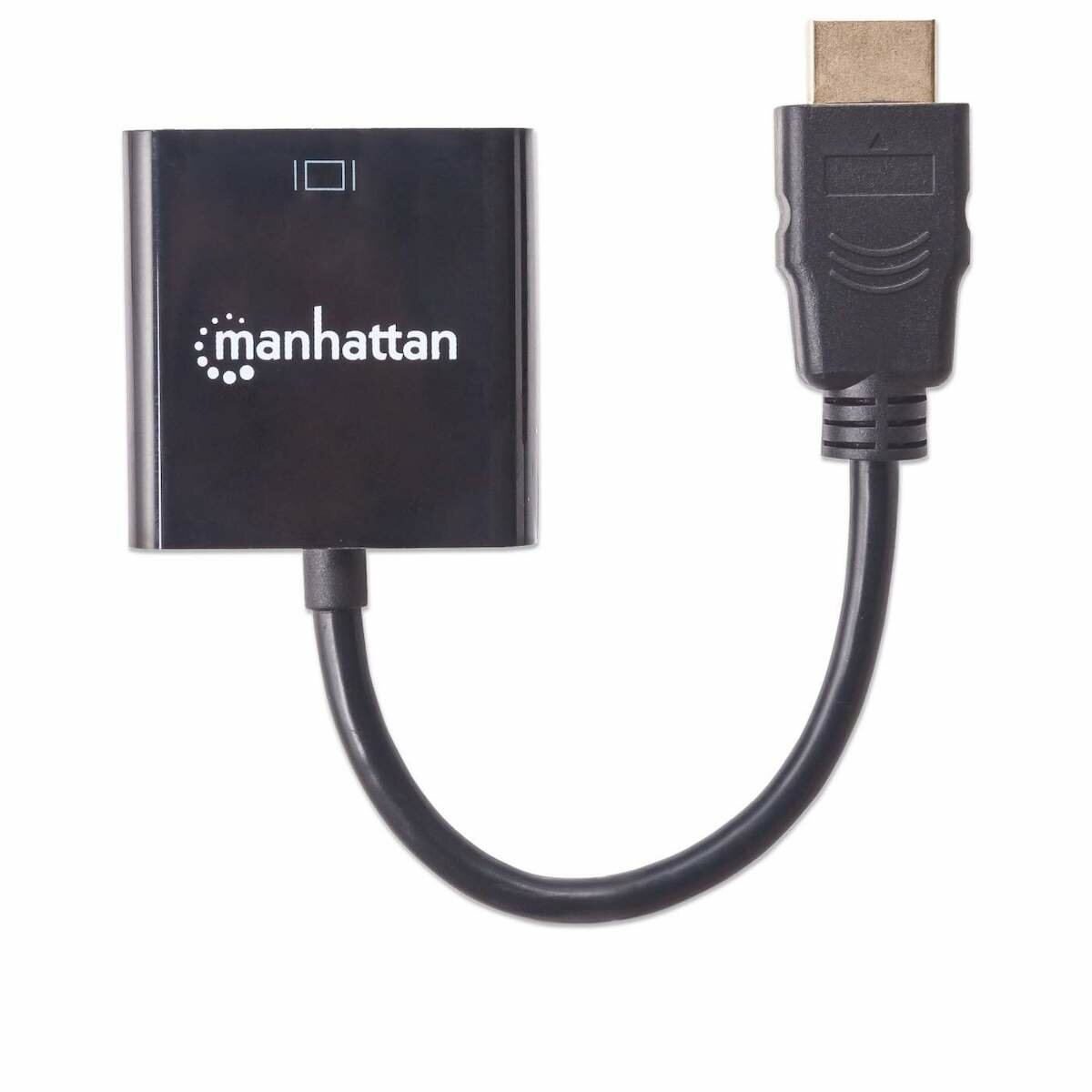 Konwerter Manhattan 151467 HDMI-VGA z góry