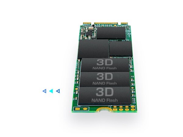 Dysk SSD Transcend 832S 1TB SATA III M.2 widok pod skosem