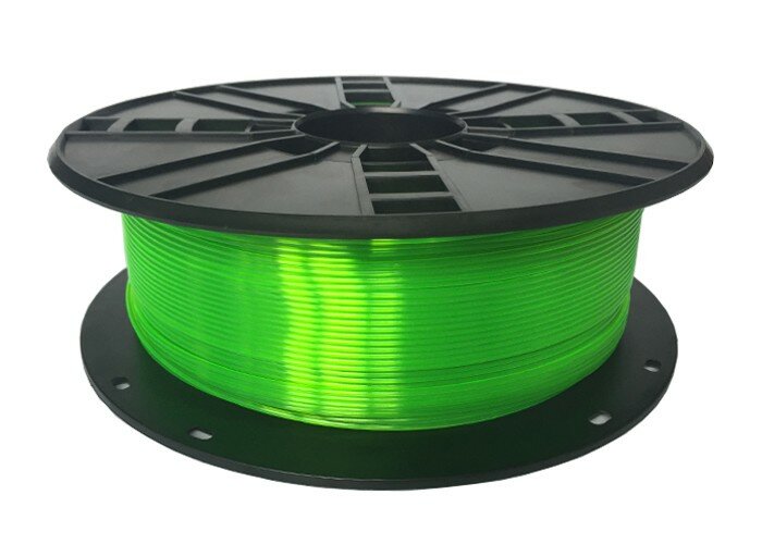 Filament Gembird PLA-PLUS zielony od boku na białym tle