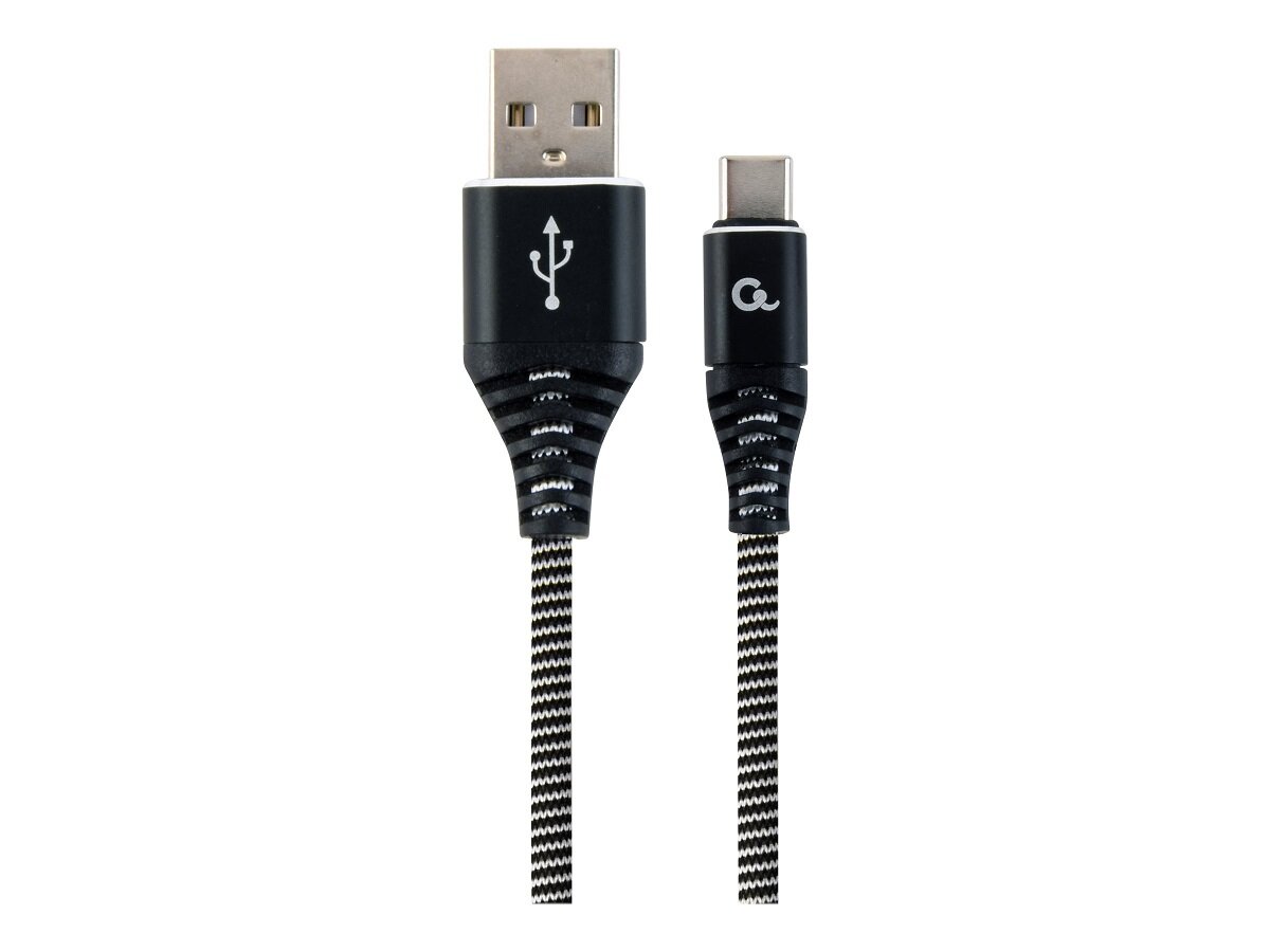 Kabel USB Gembird CC-USB2B-AMCM-2M-BW USB-C od frontu