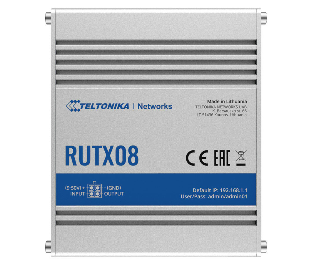 Router przemysłowy Teltonika RUTX08 front routera