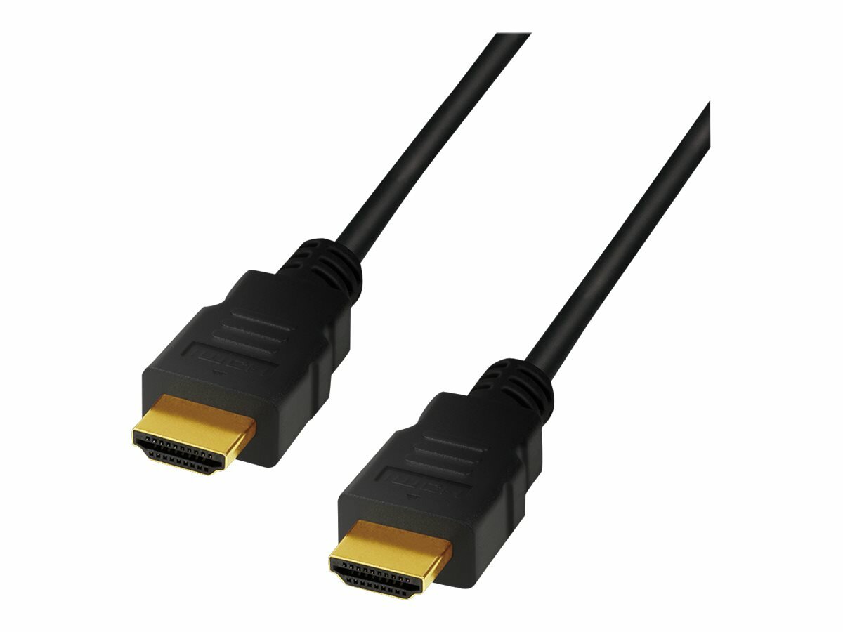 Kabel HDMI LogiLink CH0078 2m złącza widoczne pod skosem