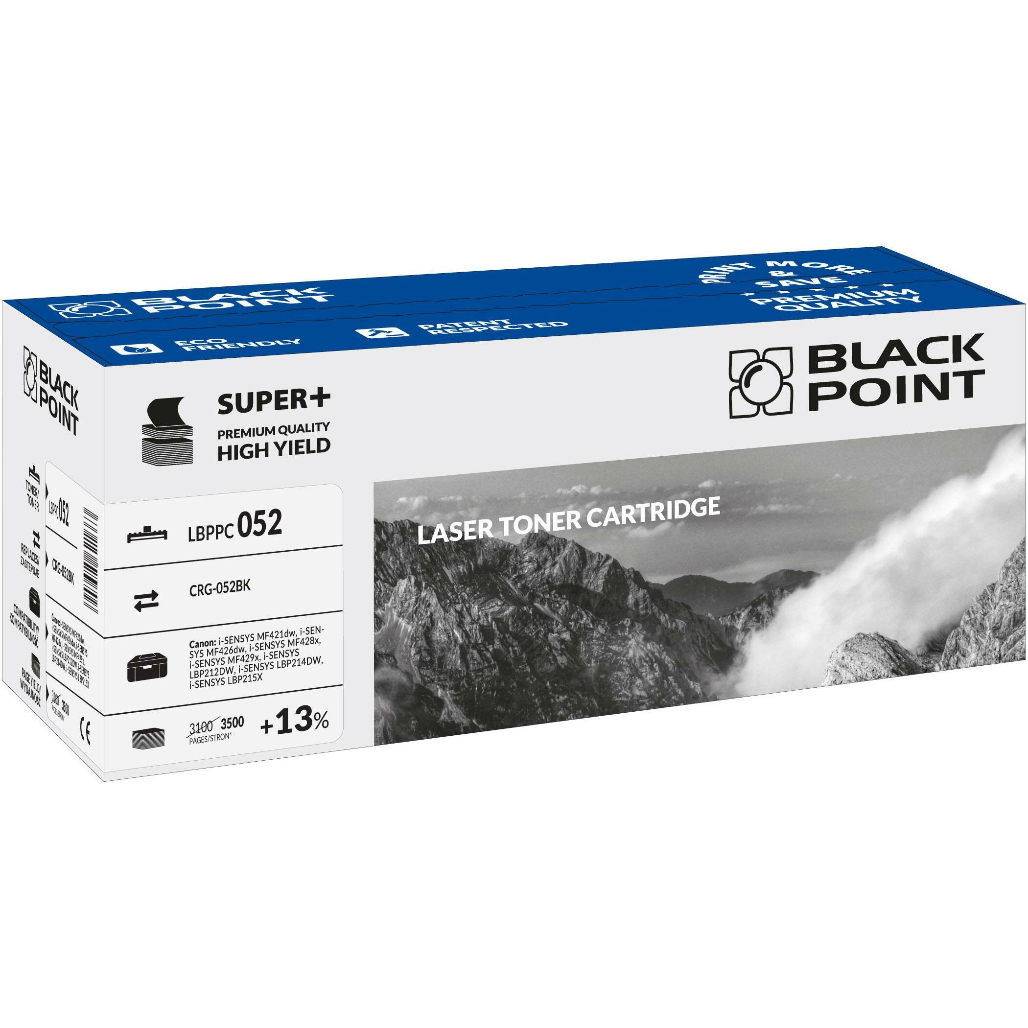 Toner laserowy Black Point Super Plus LBPPC052 widok pod kątem na opakowanie