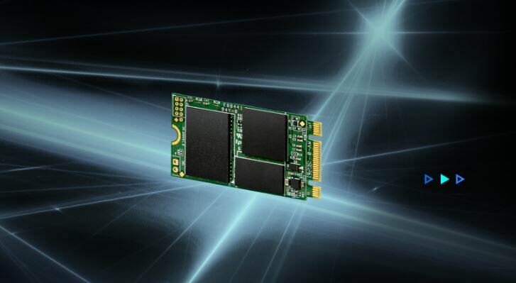 Dysk SSD Transcend 430S 512GB M.2 TS512GMTS430S dysk na ciemnym tle