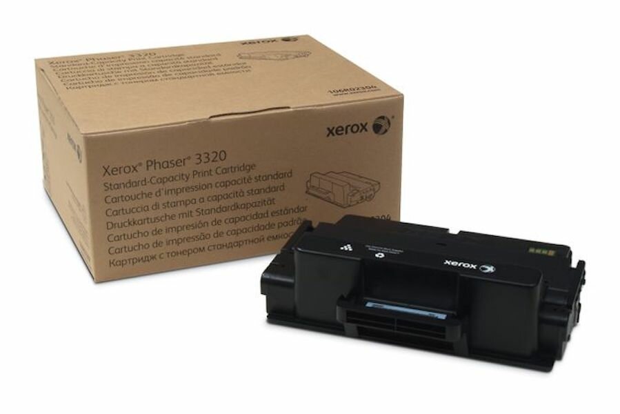 Toner Xerox 106R02304 na czarnym tle 
