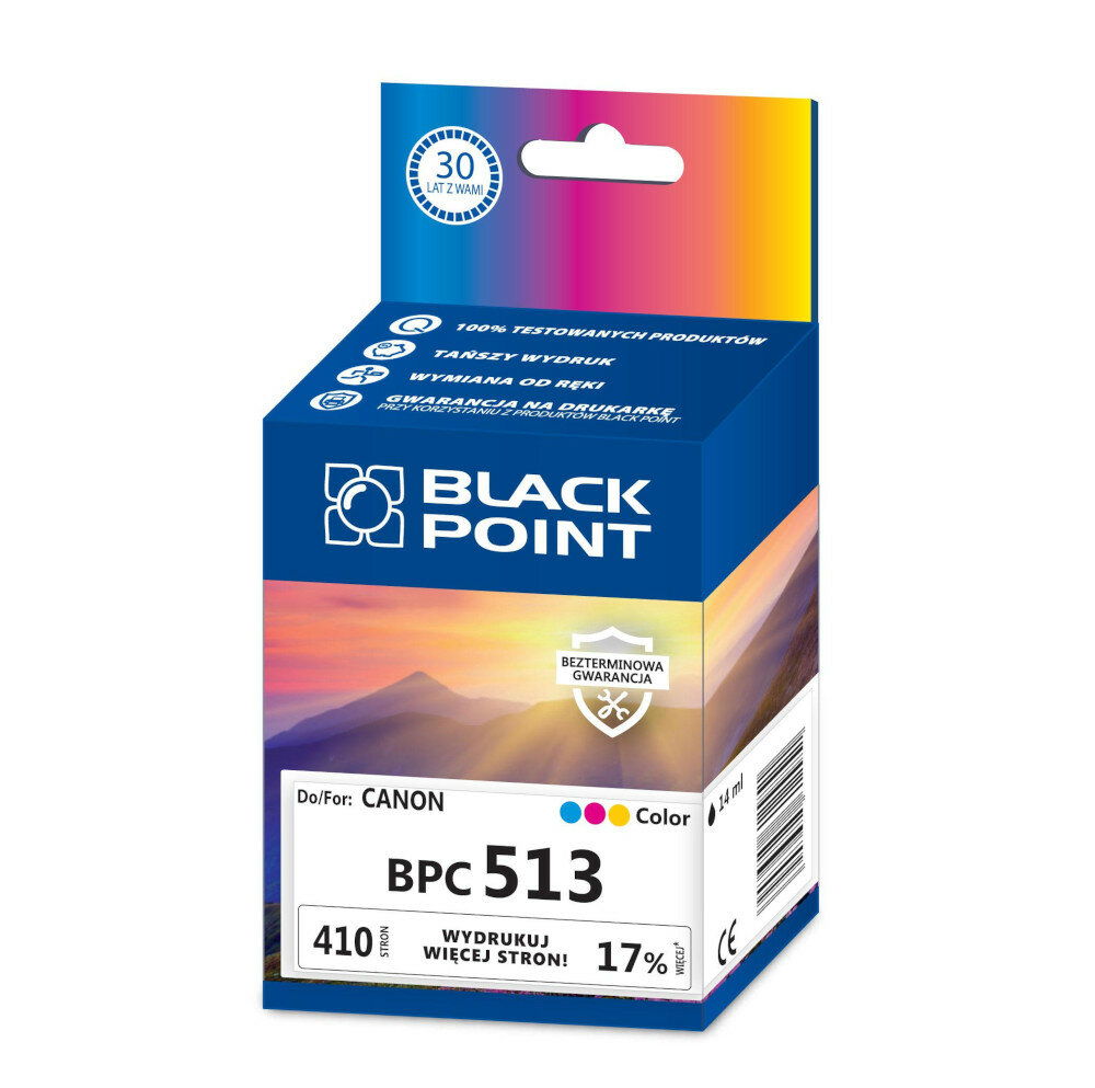 Kartridż atramentowy Black Point BPC513 Kolor frontem