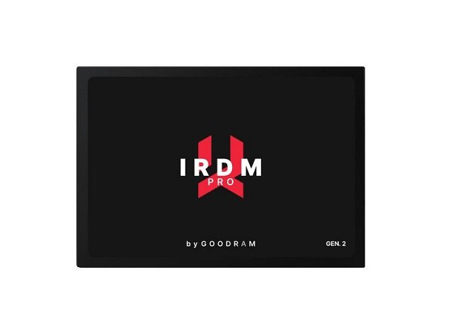 Dysk SSD Goodram IRDM Pro gen. 2 512GB IRP-SSDPR-S25C-512 widok od przodu w poziomie