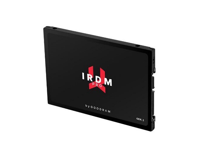 Dysk SSD Goodram IRDM Pro gen. 2 512GB IRP-SSDPR-S25C-512 widok od przodu pod skosem