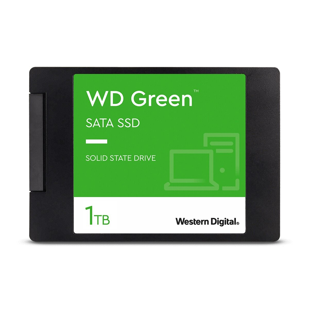 Dysk SSD WD Green 1 TB 2.5 WDS100T2G0A widok od przodu