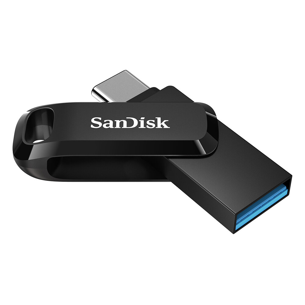 Pendrive SanDisk Ultra Dual Drive Go USB Type-C 256GB od góry