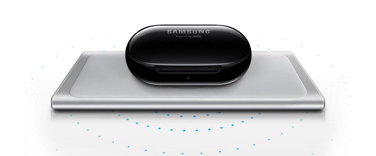 Samsung Galaxy Buds+ SM-R175NZBAEUB niebieskie. Wygodne ładowanie bezprzewodowe.