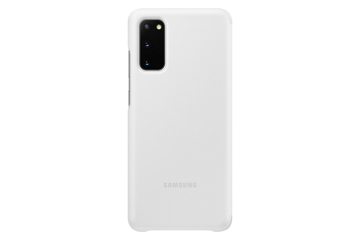 Etui Samsung Clear View Cover White do Galaxy S20 EF-ZG980CWEGEU. Smukły, ale wytrzymały.