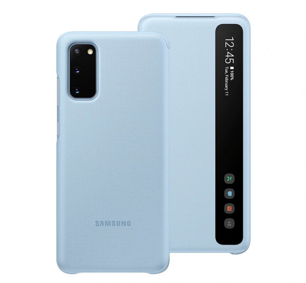 Etui Samsung Clear View Cover Sky Blue do Galaxy S20 EF-ZG980CLEGEU. Lżejszy i wygodniejszy.