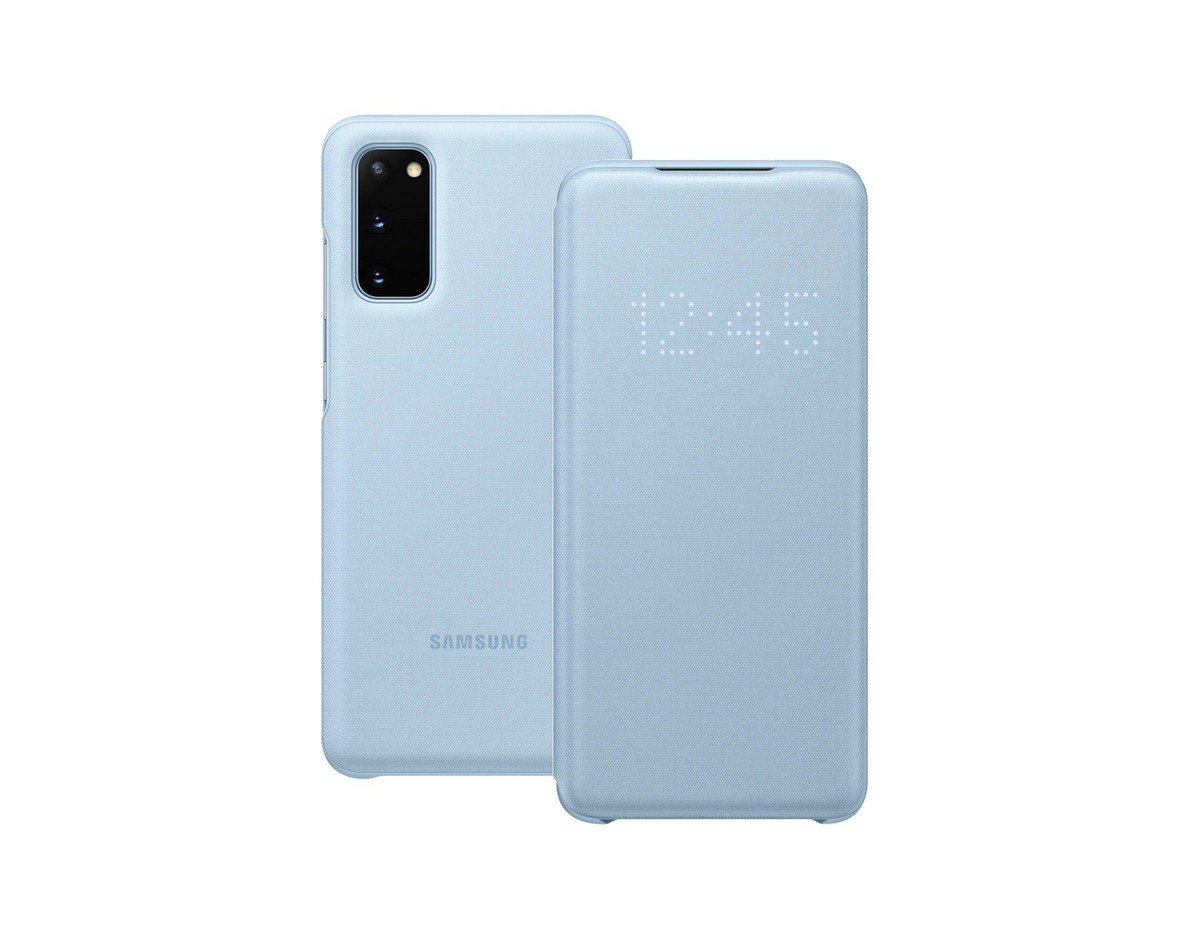 Etui Samsung LED View Cover Sky Blue do Galaxy S20 EF-NG980PLEGEU. Trzymaj się tego, co ważne.