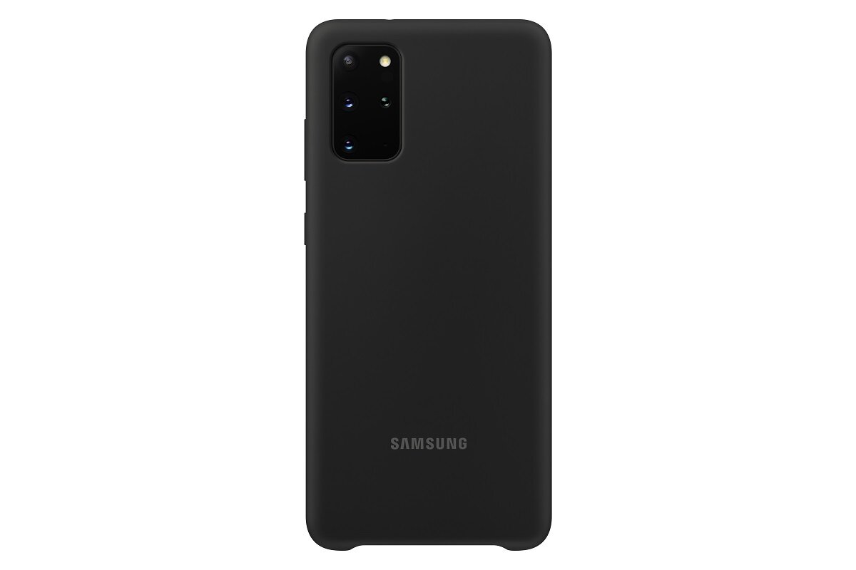 Etui Samsung Silicone Cover do Galaxy S20+ Czarne widok od tyłu