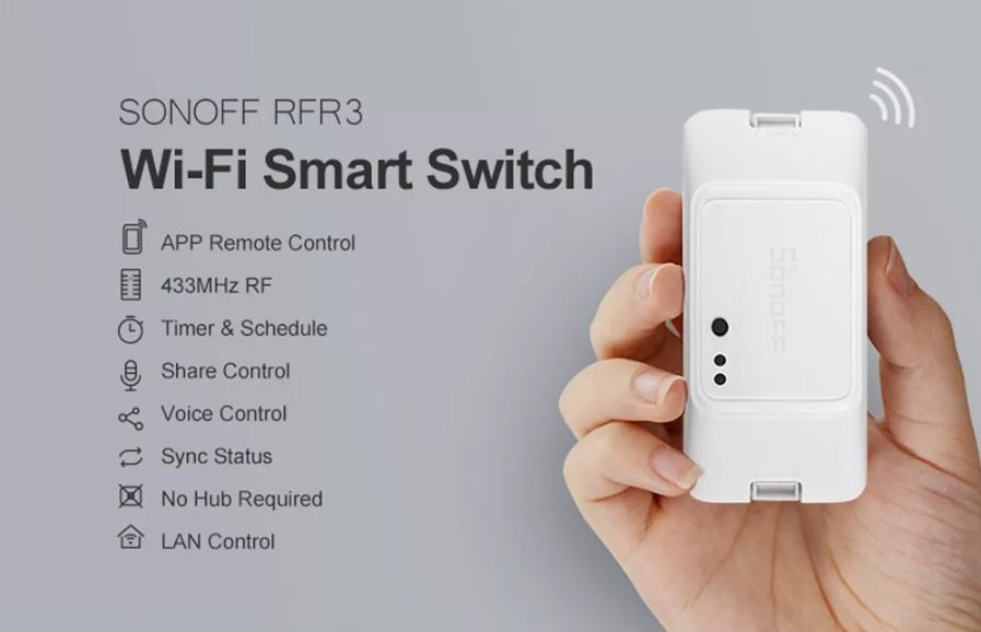 Inteligentny przełącznik WiFi Sonoff RFR3