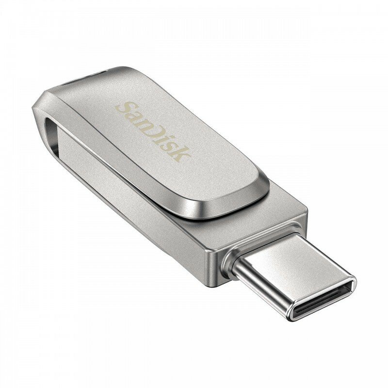 Pendrive Sandisk Ultra Dual Drive Luxe USB-C 512GB SDDDC4-512G-G46 widok złącza usb-c