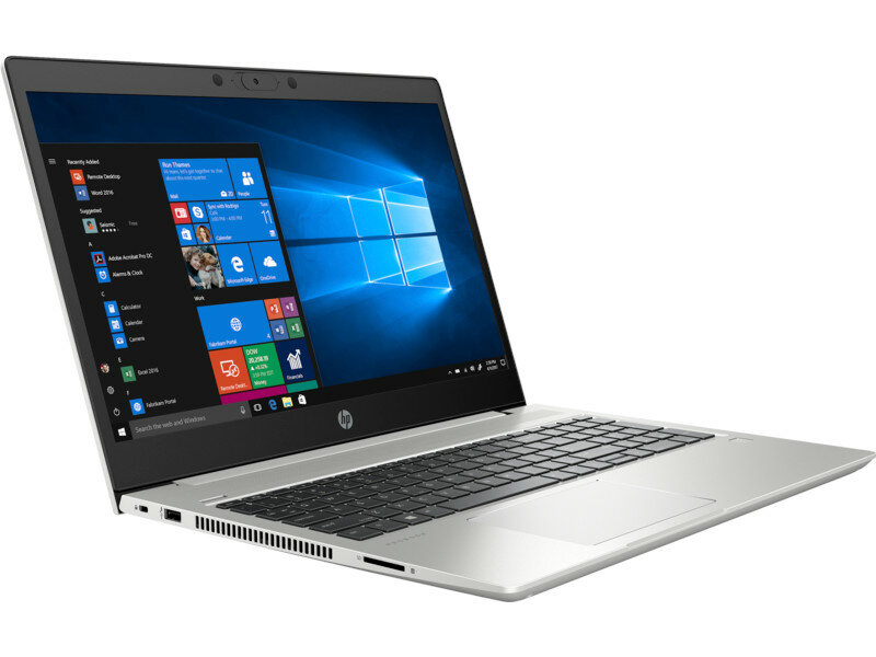 Laptop HP ProBook 450 G7 9HP83EA lewy bok pod kątem 