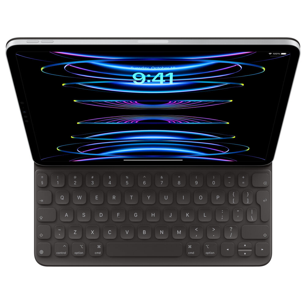 Etui Apple Smart Keyboard Folio do iPada Pro 11'' zdjęcie iPada w etui od góry