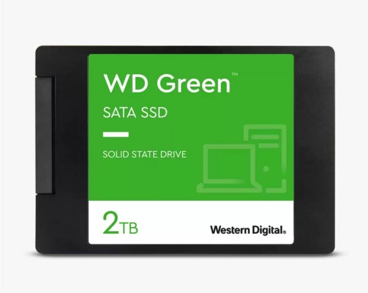 Dysk WD Green SATA SSD 2,5”/7 mm WDS200T2G0A front
