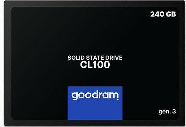 Dysk SSD GOODRAM CL100 Gen. 3 240GB 2,5 przód, wydajność dysku