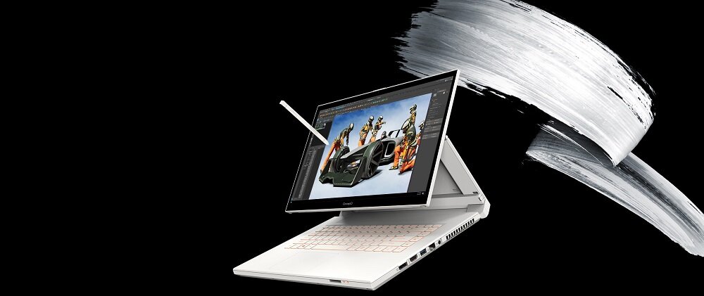 Laptop Acer ConceptD 7 Ezel Pro CC715-91P-X9G5 NX.C5FEP.001 od prawej strony