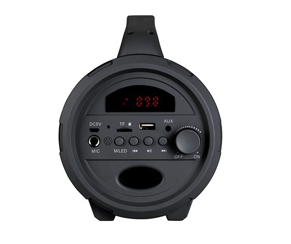 Głośnik bezprzewodowy Camry CR 1172 głośnik widok z boku, złącza, przyciski