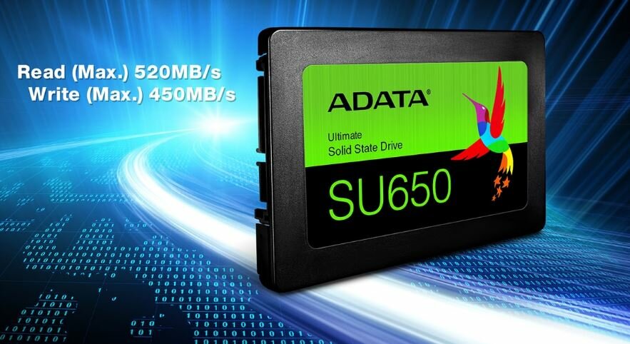 Dysk SSD Adata SU650 1.92TB ASU650SS-1T92T-R informacja o zapisie i odczycie dysku