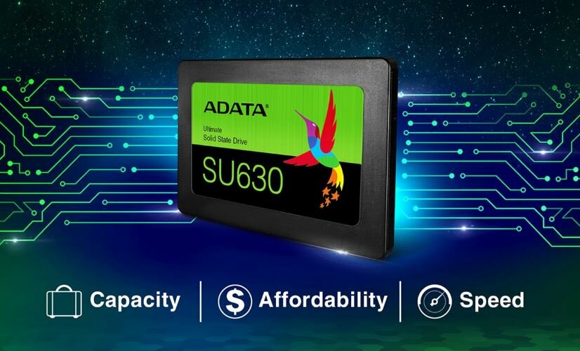 Dysk SSD ADATA Ultimate SU630 3.84TB ASU630SS-3T84Q-R  widok od przodu