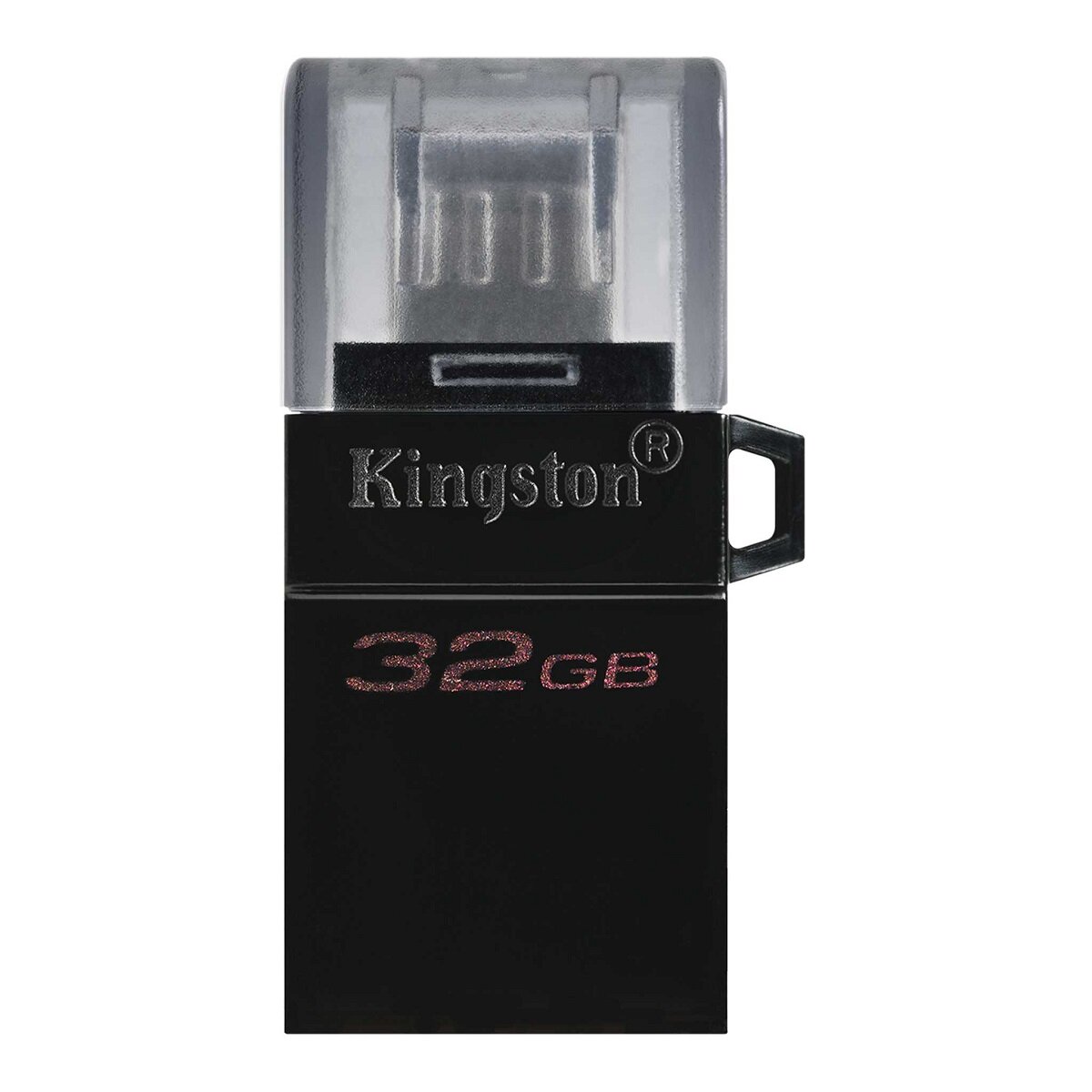 Pendrive Kingston DataTraveler microDuo3 G2 32GB OTG DTDUO3G2/32GB widok w pionie od przodu