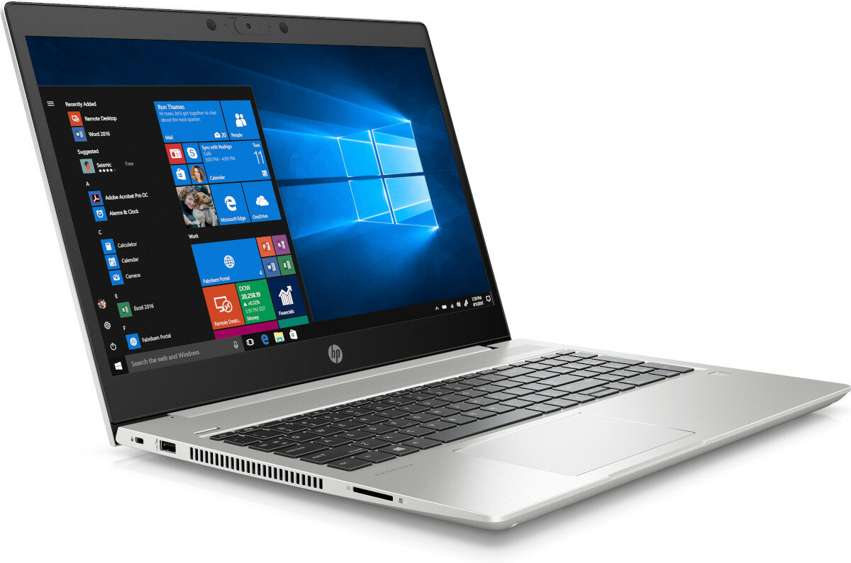 Laptop HP ProBook 450 G7 8VU79EA lewy bok pod kątem 