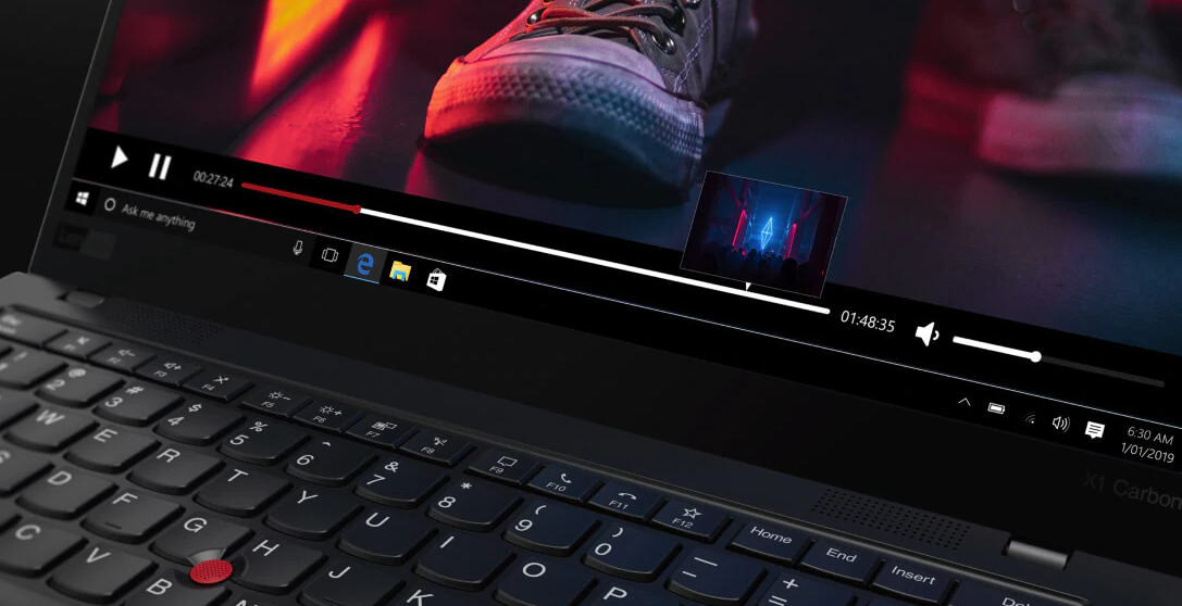 Notebook ThinkPad X1 Carbon odtwarzanie filmów