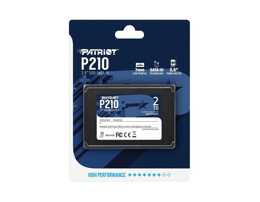 Dysk SSD Patriot P210 2 TB 2.5'' P210S2TB25 opakowanie