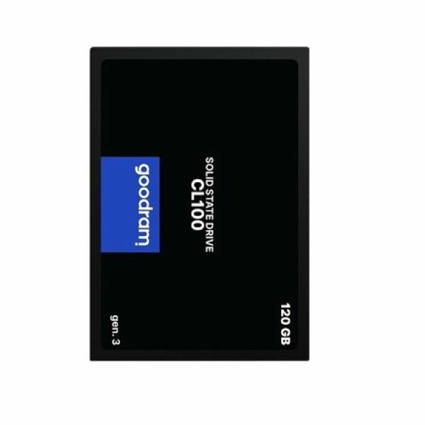 Dysk SSD Goodram CL100 gen. 3 120GB widok od przodu w pionie