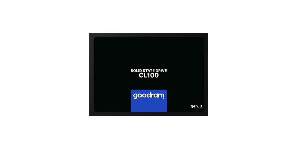 Dysk SSD Goodram CL100 gen. 3 960GB widok od przodu w poziomie