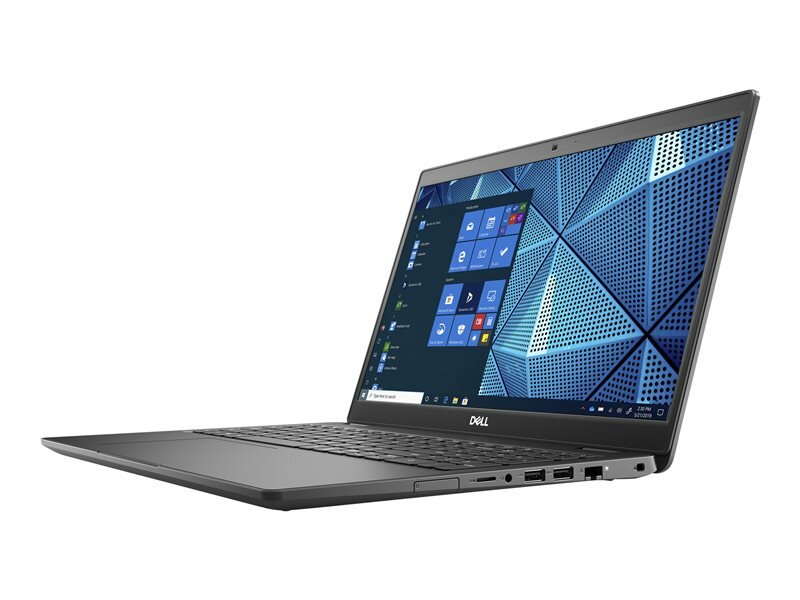 Notebook Dell Latitude 3510 N011L351015EMEA Core i5-10210U 8 GB 256 GB W10P czarny widok na przód od prawej strony