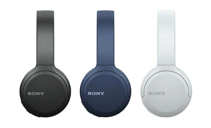 Słuchawki bezprzewodowe Sony WH-CH510 trzy warianty kolorystyczne, bokiem