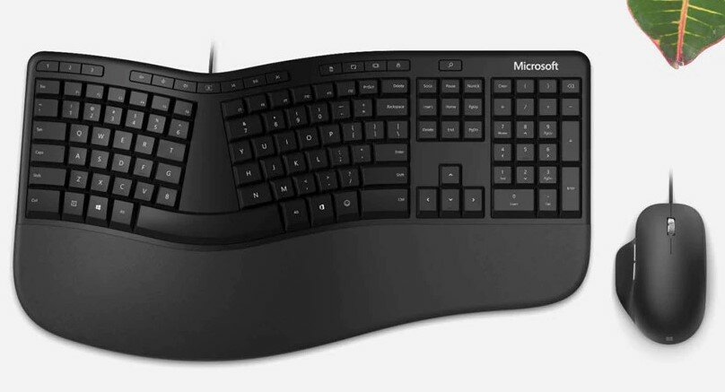 Zestaw Microsoft Klawiatura + Mysz Ergonomic Desktop Black RJU-00013 klawiatura + mysz